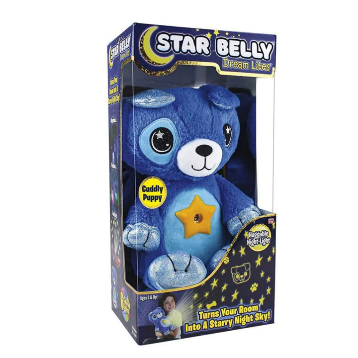 Star Belly Dream Lites Kuscheltier Hund Blau, Nachtlicht, Kinderzimmer, Geschenkidee