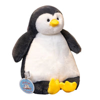 Plüsch-Pinguin Kuscheltier, schwarz-weiß, gewichtetes Stofftier, beruhigend, Kinder-Spielzeug