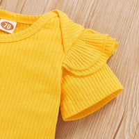 2-teiliges Baby-Outfit mit Sonnenblumenmuster – SonnenLächeln