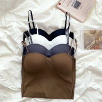 Set von 4 Leichten Tanktops mit Eingebautem Bandeau BH - Tiana