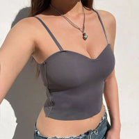 Set von 4 Leichten Tanktops mit Eingebautem Bandeau BH - Tiana