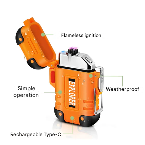 Wasserdichter und windfester Sturmfeuerzeug - SurvivalFlame