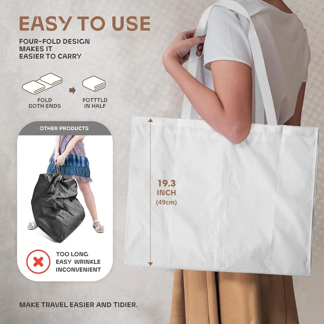 Schwerer Reise-Kleidersack mit Klarsichtfenster & Zubehörfächern – 2 zum Preis von 1