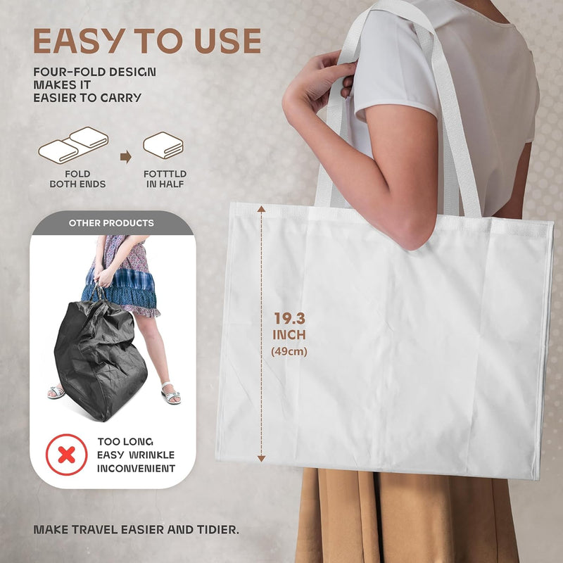 Schwerer Reise-Kleidersack mit Klarsichtfenster & Zubehörfächern – 2 zum Preis von 1