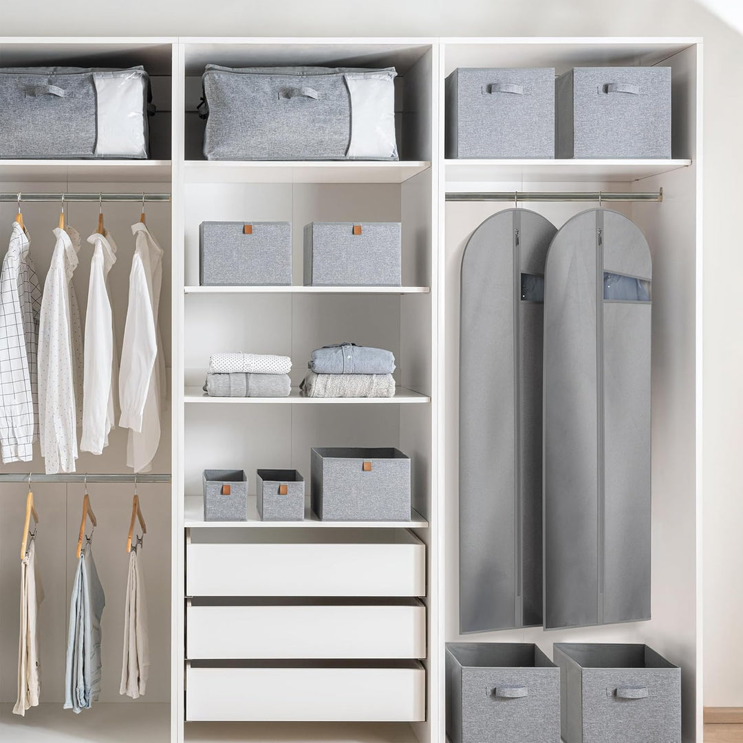 Schwerer Reise-Kleidersack mit Klarsichtfenster & Zubehörfächern – 2 zum Preis von 1