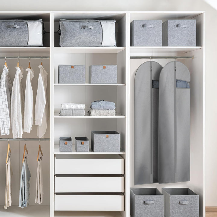 Schwerer Reise-Kleidersack mit Klarsichtfenster & Zubehörfächern – 2 zum Preis von 1