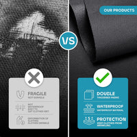 Schwerer Reise-Kleidersack mit Klarsichtfenster & Zubehörfächern – 2 zum Preis von 1