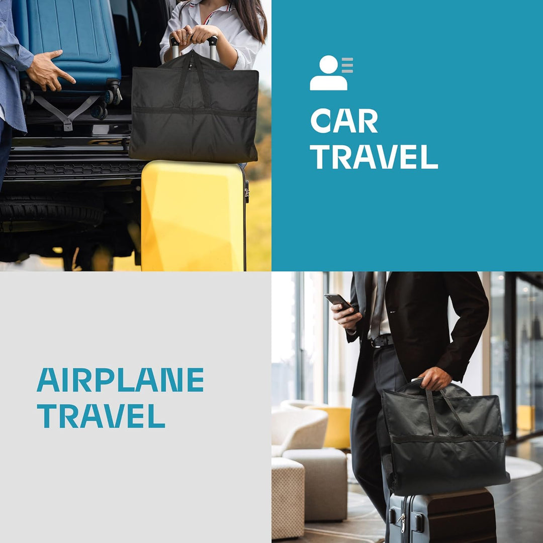 Schwerer Reise-Kleidersack mit Klarsichtfenster & Zubehörfächern – 2 zum Preis von 1