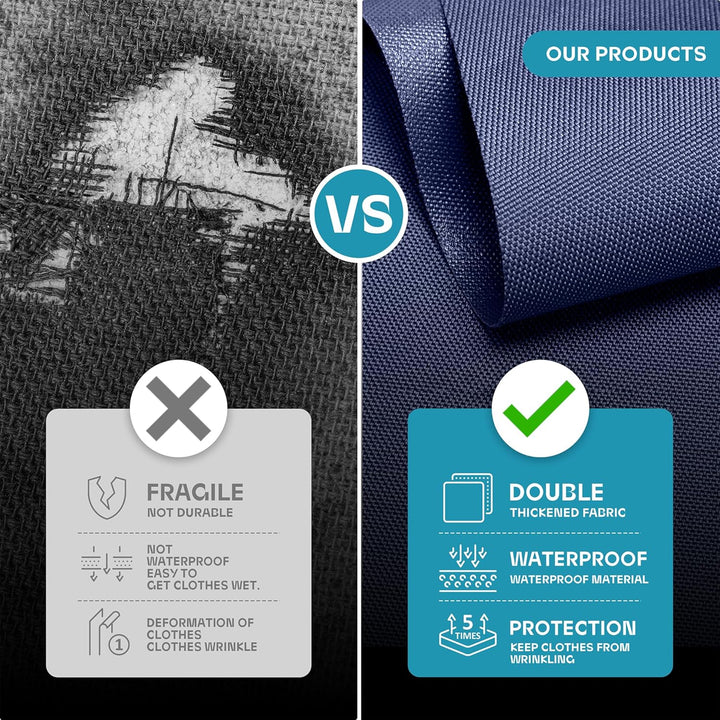 Schwerer Reise-Kleidersack mit Klarsichtfenster & Zubehörfächern – 2 zum Preis von 1