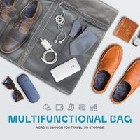 Schwerer Reise-Kleidersack mit Klarsichtfenster & Zubehörfächern – 2 zum Preis von 1