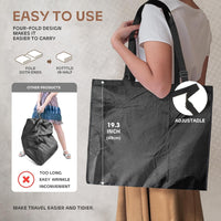 Schwerer Reise-Kleidersack mit Klarsichtfenster & Zubehörfächern – 2 zum Preis von 1