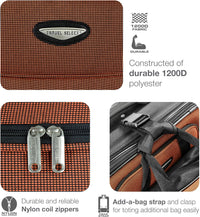 8-teiliges Softshell-Kofferset mit Packwürfeln und TSA-Schloss – TravelMax