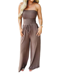 Off-Shoulder Sommer-Jumpsuit mit Weiten Beinen – Camila
