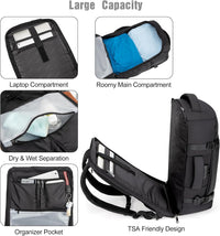 40L Wasserdichter Reise-Laptop-Rucksack mit USB-Anschluss & Diebstahlschutz – AeroPack