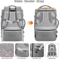 40L Wasserdichter Reise-Laptop-Rucksack mit USB-Anschluss & Diebstahlschutz – AeroPack