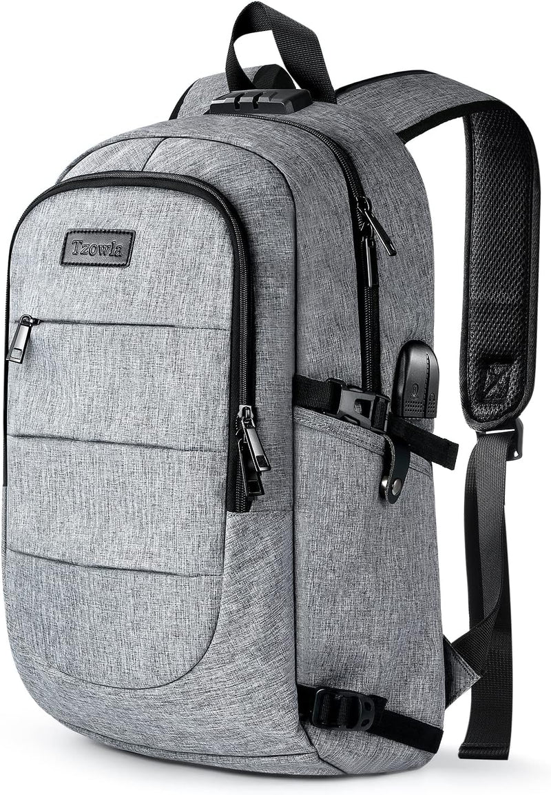 Extra großer Anti-Diebstahl Laptop- und Reiserucksack mit USB-Anschluss – 30–50L