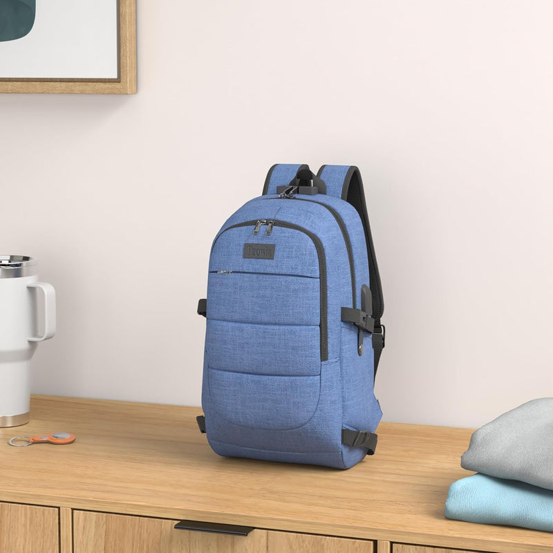 Extra großer Anti-Diebstahl Laptop- und Reiserucksack mit USB-Anschluss – 30–50L