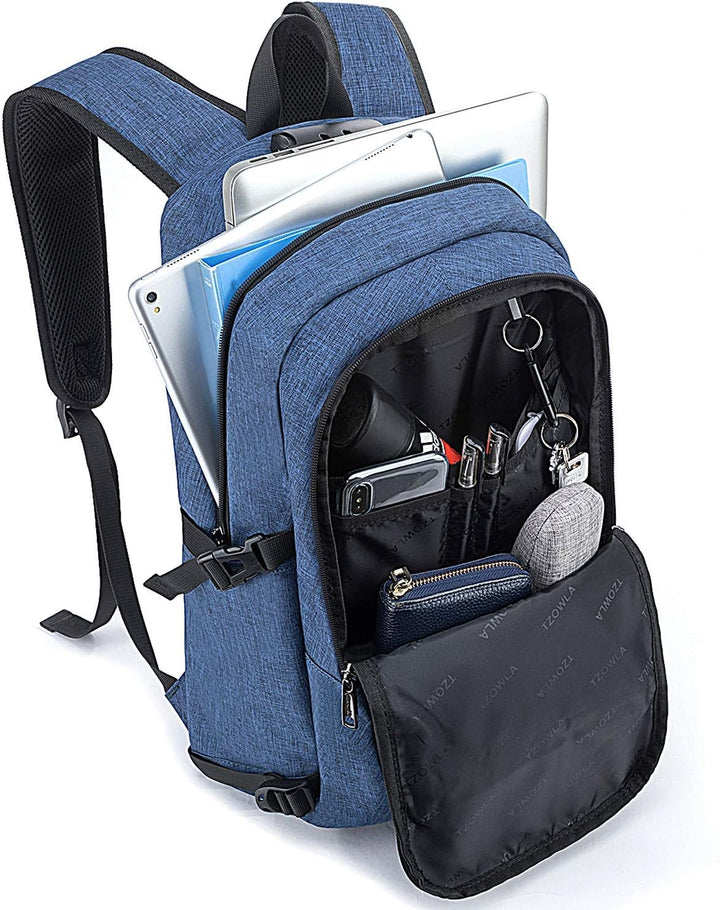 Extra großer Anti-Diebstahl Laptop- und Reiserucksack mit USB-Anschluss – 30–50L
