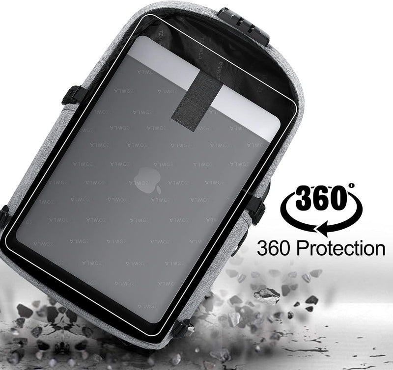 Extra großer Anti-Diebstahl Laptop- und Reiserucksack mit USB-Anschluss – 30–50L