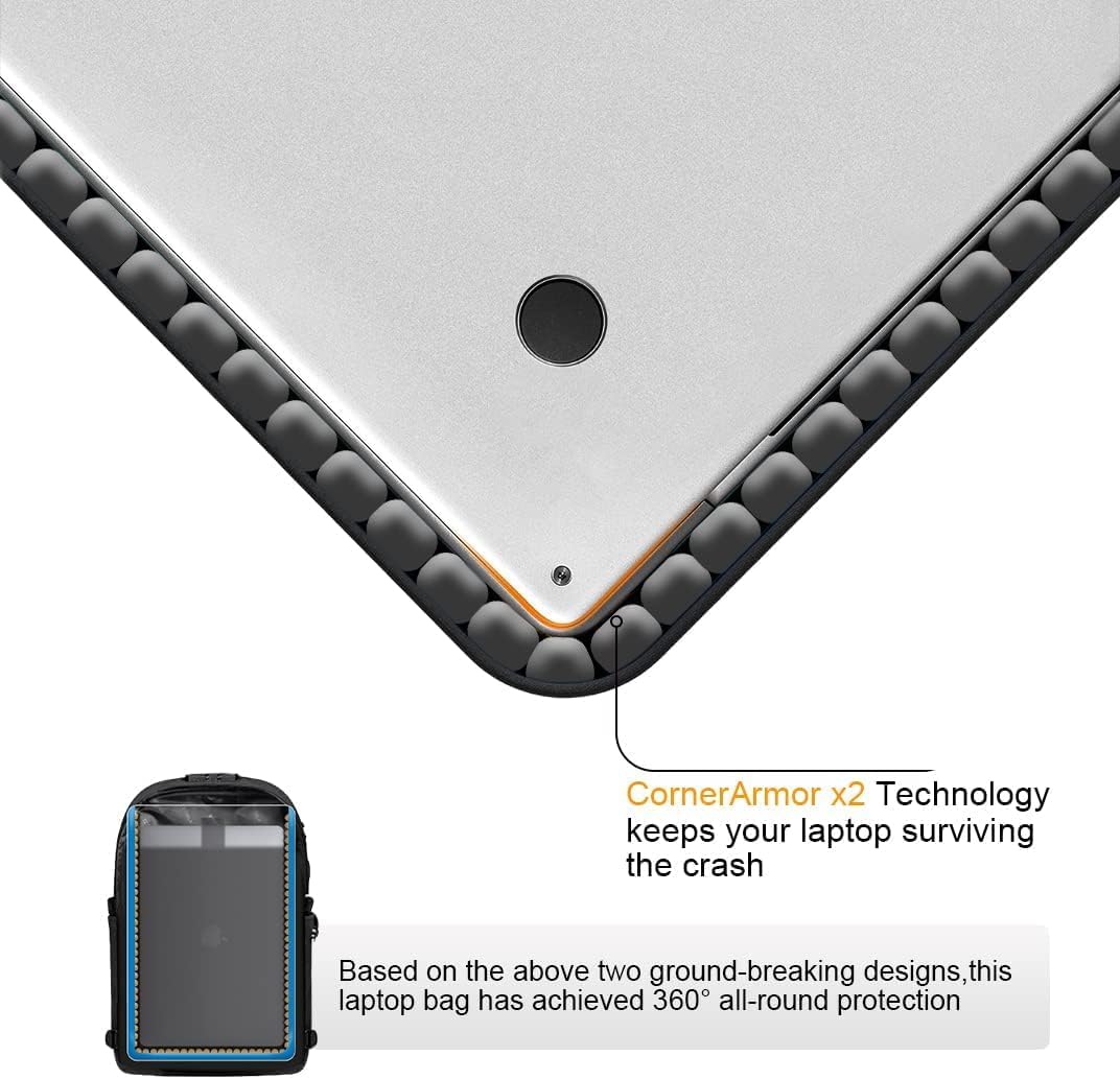 Extra großer Anti-Diebstahl Laptop- und Reiserucksack mit USB-Anschluss – 30–50L