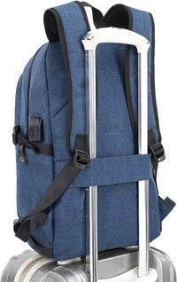 Extra großer Anti-Diebstahl Laptop- und Reiserucksack mit USB-Anschluss – 30–50L