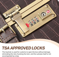 2-teilige Vintage-inspirierte Gepäckset mit Spinnerrollen und Schutzhülle