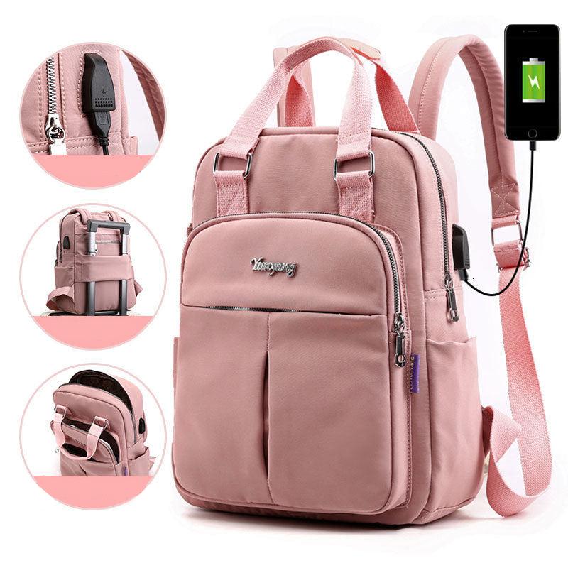 Wasserbeständiger USB-aufladbarer Anti-Diebstahl-Rucksack – Multi-Fach-Design