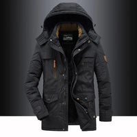 Herren-Winterparka mit Fleece-Innenfutter – Leventis