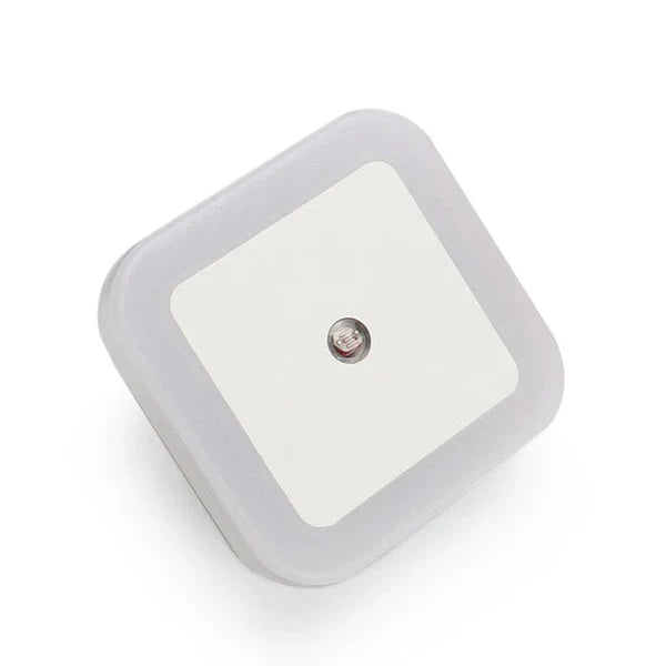 LED-Nachtlicht mit Bewegungsmelder, quadratisch, weiß, energiesparend, für Innenräume.