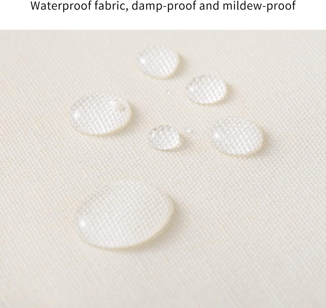 Canvas Kleideraufbewahrungs-Organizer Set – Doppelte Reißverschlusstasche mit Griffen und Sichtfenster