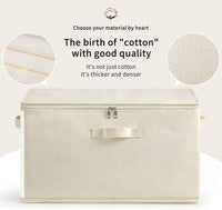 Canvas Kleideraufbewahrungs-Organizer Set – Doppelte Reißverschlusstasche mit Griffen und Sichtfenster