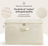 Canvas Kleideraufbewahrungs-Organizer Set – Doppelte Reißverschlusstasche mit Griffen und Sichtfenster