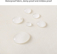 Canvas Kleideraufbewahrungs-Organizer Set – Doppelte Reißverschlusstasche mit Griffen und Sichtfenster