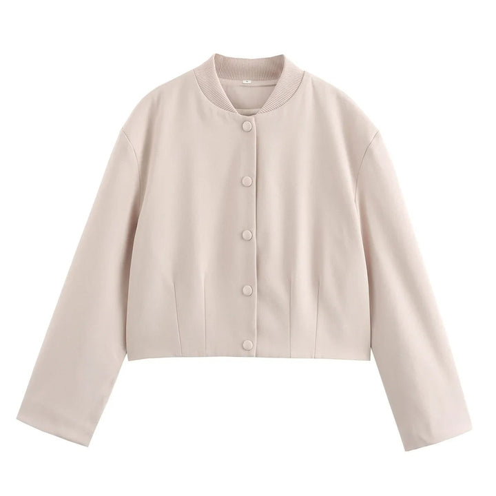 Leichte Damen-Bomberjacke für den Herbst – Gemütlicher Chic mit Stehkragen