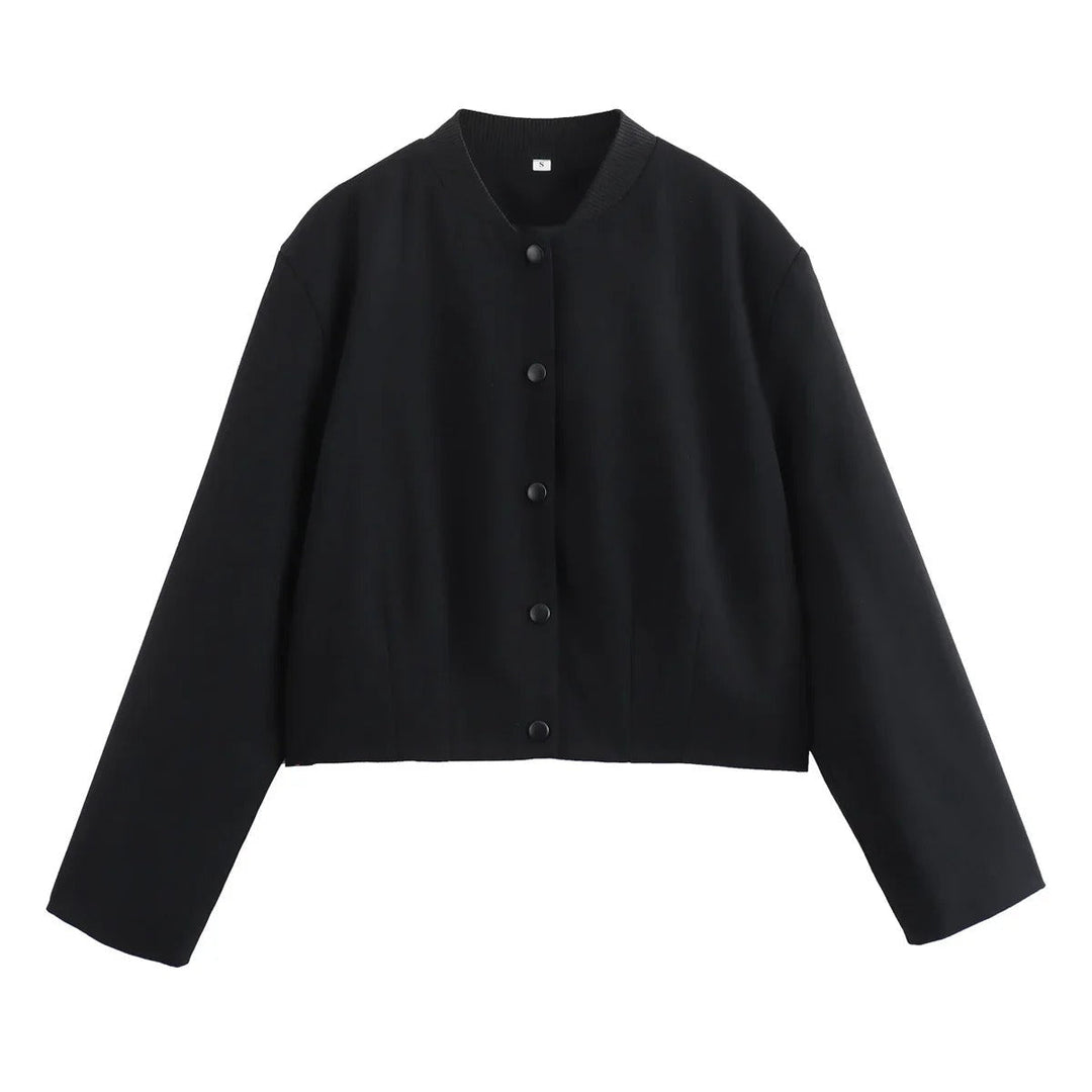 Leichte Damen-Bomberjacke für den Herbst – Gemütlicher Chic mit Stehkragen