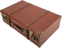 Vintage Leder-Overnight-Handgepäckkoffer mit Legierungsschloss – Heritage Braun