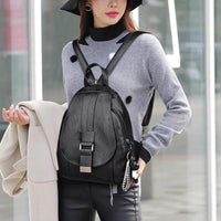 Premium wasserdichter Lederrucksack für Damen