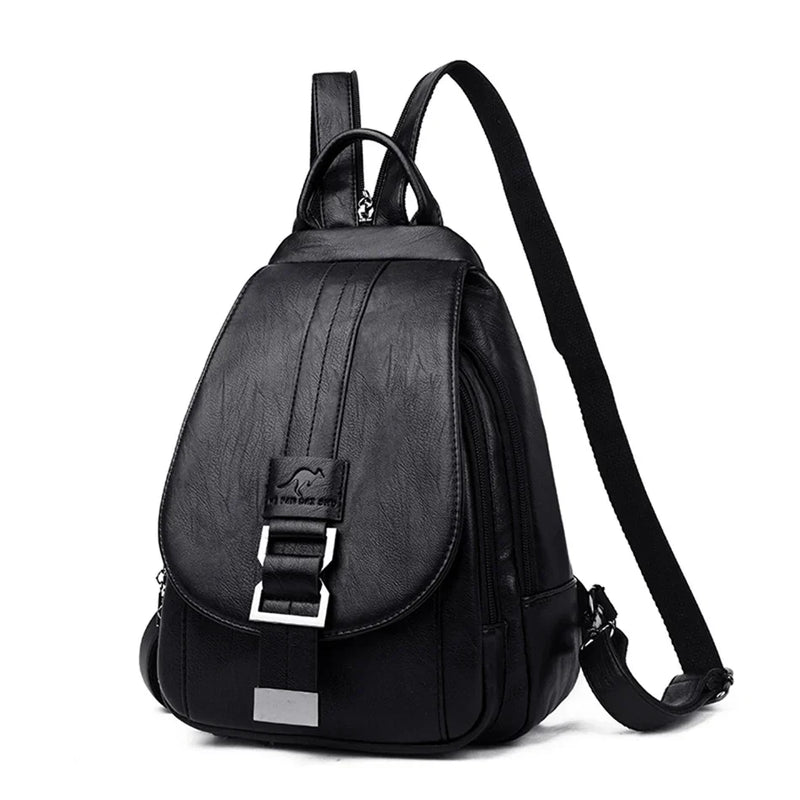 Premium wasserdichter Lederrucksack für Damen