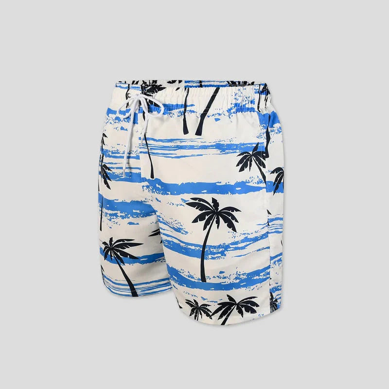 Luftige Sommer Shorts mit Palmenprint für Herren – Nico