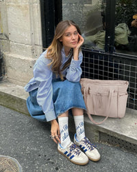 Gepolsterte Puffer Tote mit Becherhalter und Laptopfach für Reisen und Arbeit