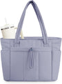 Gepolsterte Puffer Tote mit Becherhalter und Laptopfach für Reisen und Arbeit