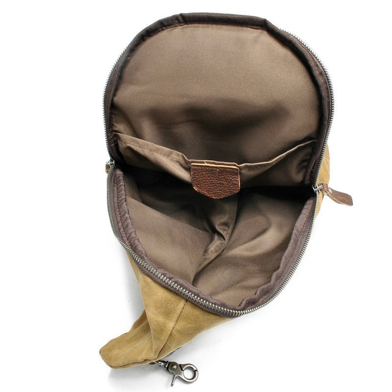 Wasserabweisende Canvas-Umhängetasche mit Anti-Diebstahlfach – MultiWear