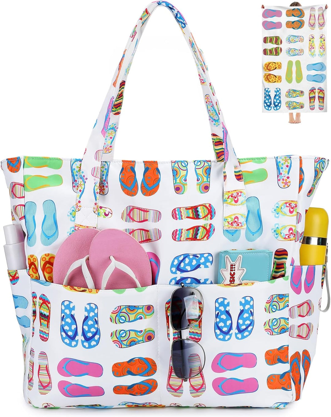 Extra große wasserdichte Strandtasche mit Nassfach – Kaufe 1, erhalte 1 GRATIS