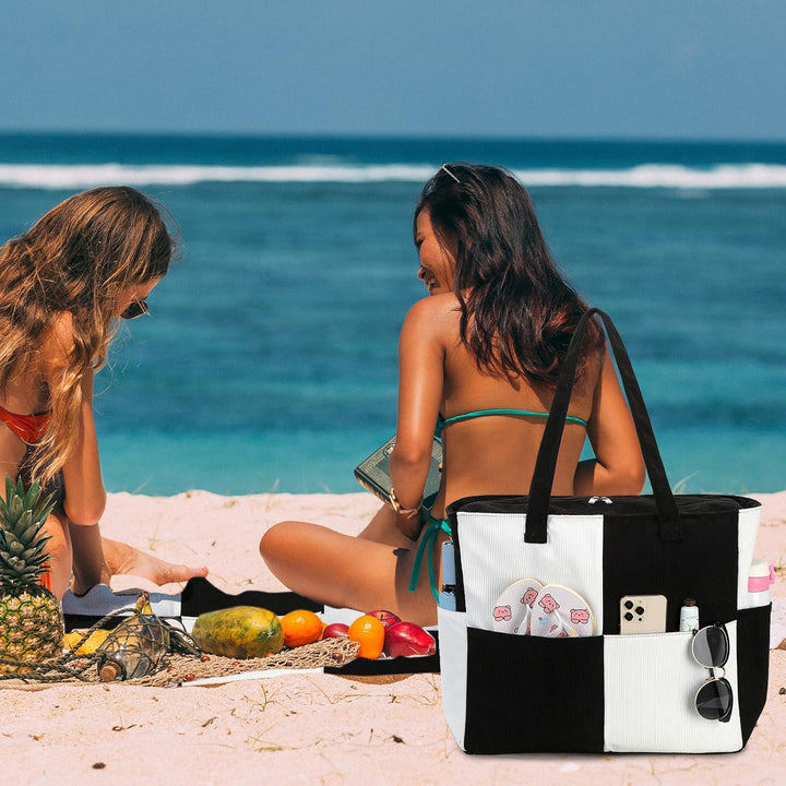 Extra große wasserdichte Strandtasche mit Nassfach – Kaufe 1, erhalte 1 GRATIS