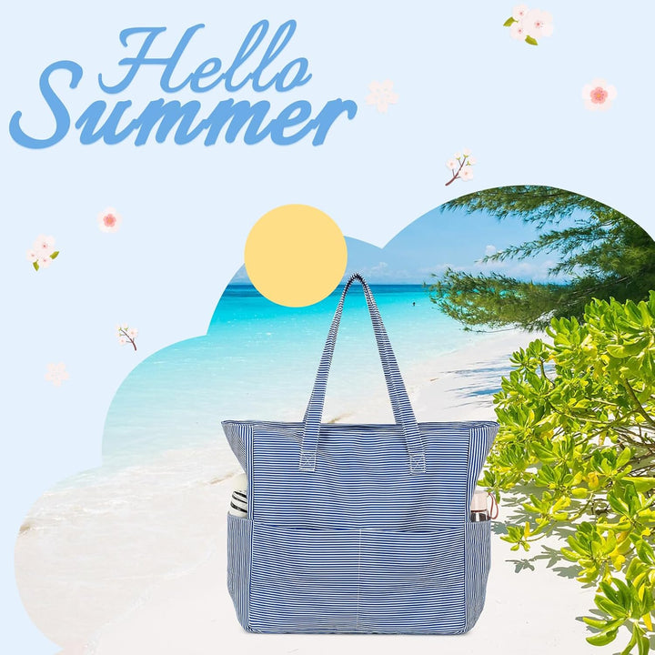 Extra große wasserdichte Strandtasche mit Nassfach – Kaufe 1, erhalte 1 GRATIS