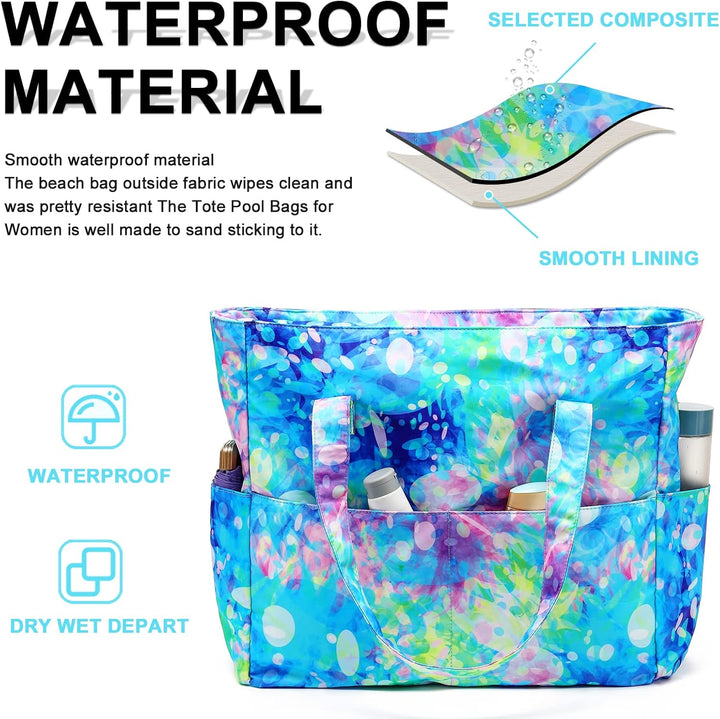 Extra große wasserdichte Strandtasche mit Nassfach – Kaufe 1, erhalte 1 GRATIS