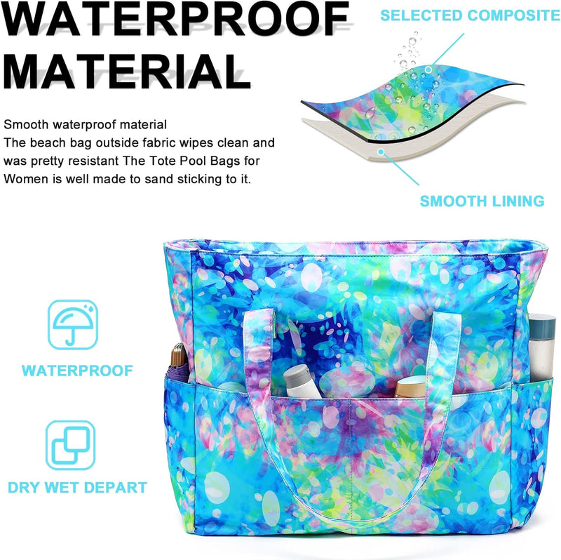 Extra große wasserdichte Strandtasche mit Nassfach – Kaufe 1, erhalte 1 GRATIS