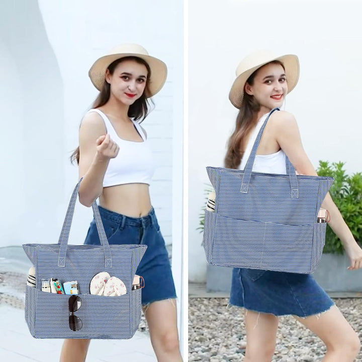 Extra große wasserdichte Strandtasche mit Nassfach – Kaufe 1, erhalte 1 GRATIS