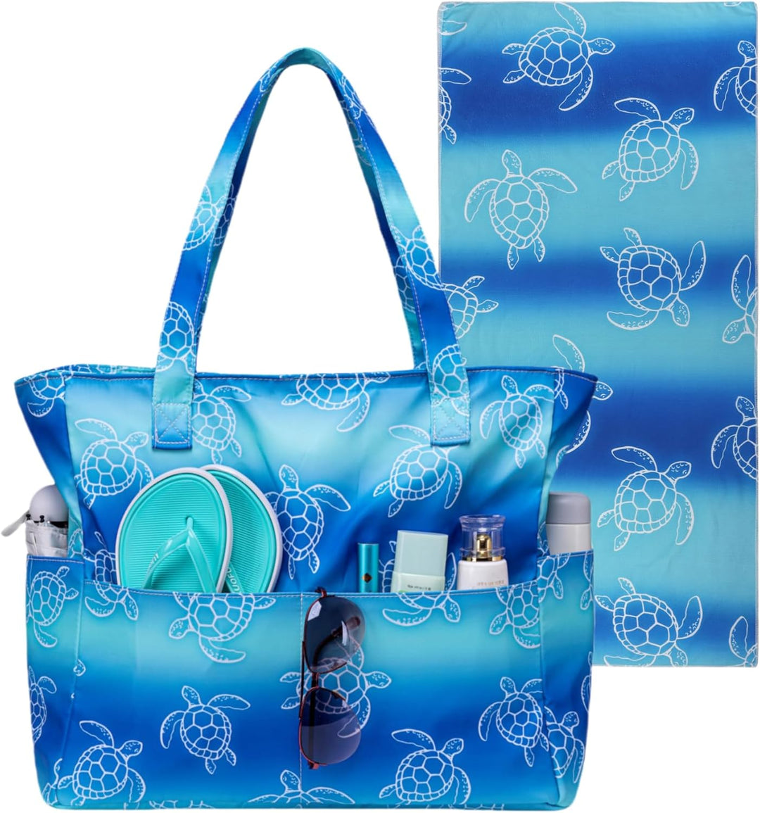 Extra große wasserdichte Strandtasche mit Nassfach – Kaufe 1, erhalte 1 GRATIS