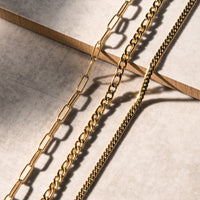 Wasserdichte goldene Halsketten, Gliederketten, Schmuck für Damen, modisch, langlebig.